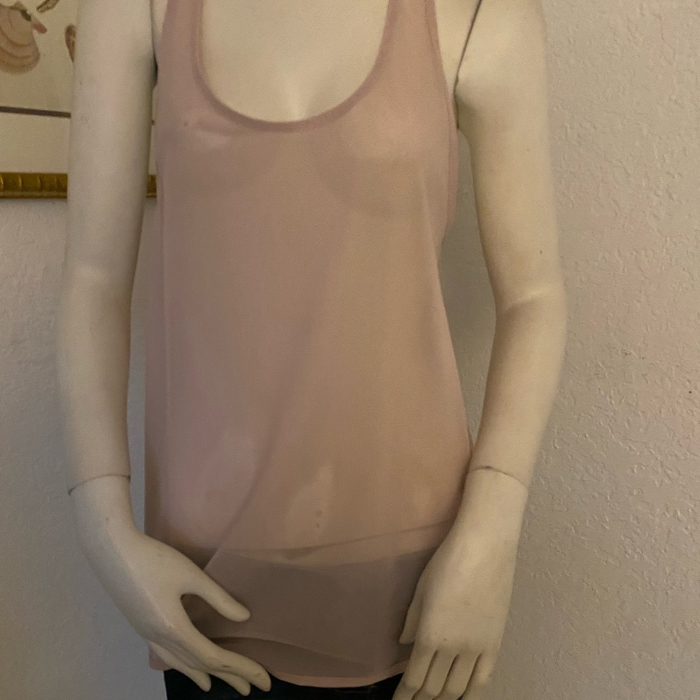 Women's Pink Sleeveless Top